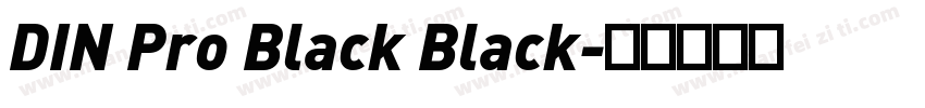 DIN Pro Black Black字体转换